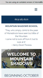 Mobile Screenshot of mountainshadowsschool.com