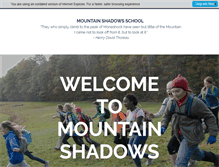 Tablet Screenshot of mountainshadowsschool.com